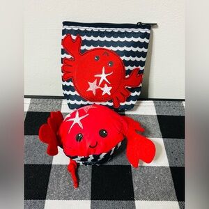 Thirty One Multicolor AF91 Crabby Claws Cool Zipper Snacker Tote Bags